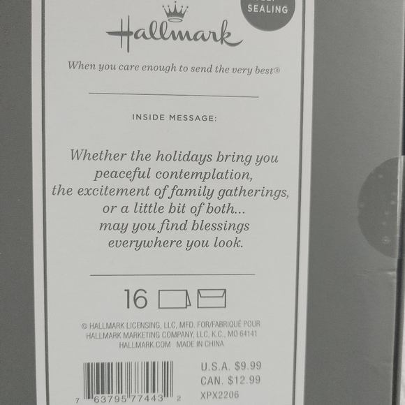 Hallmark 16 count Cards w envelopes winter scene. NWT - Picture 3 of 5